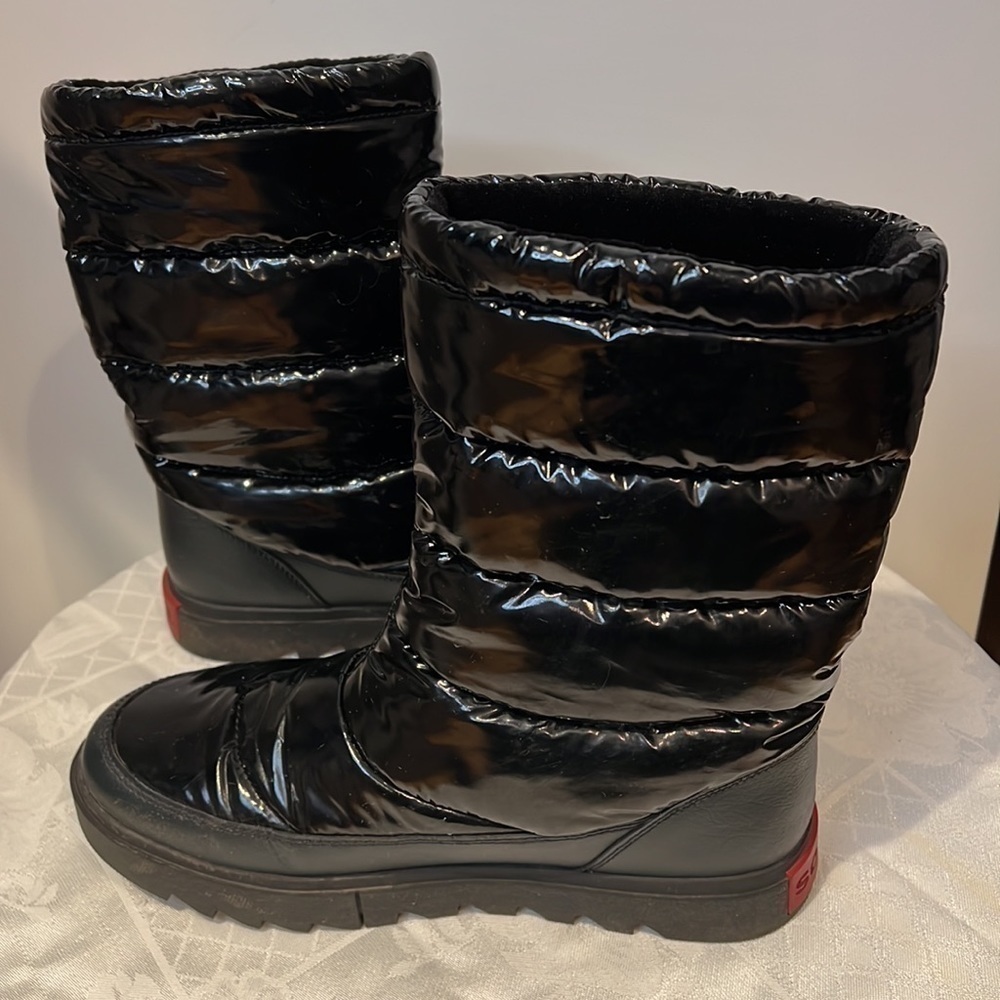 Sorel Sz 9 Joan of Arctic Next Lite Mid Puffy (Black) Women's Boots - Picture 7 of 11